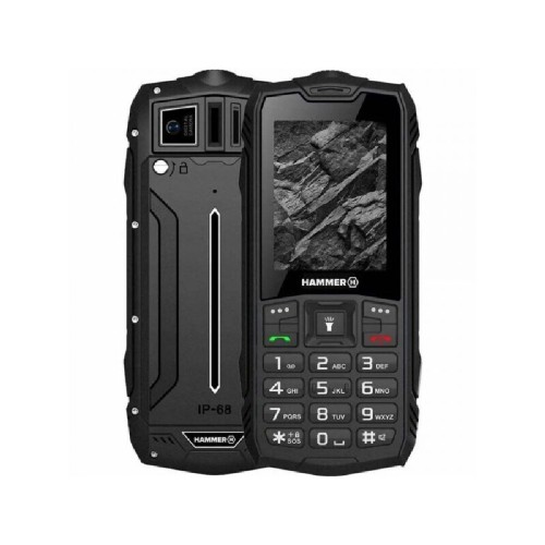 ΚΙΝΗΤΟ ΤΗΛΕΦΩΝΟ HAMMER ROCK LTE (TEL001069) ΑΔΙΑΒΡΟΧΟ & ΑΝΘΕΚΤΙΚΟ ΣΕ ΠΤΩΣΗ BLACK